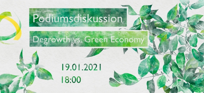 Podiumsdiskussion „Degrowth vs. Green Economy“