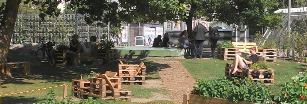 Urbanes Gärtnern am Karls Platz